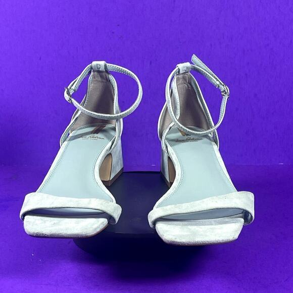 Sam Edelman Women's Suede Mint Green WILSON Kitten Heel Sandal Shoe Size 8 -NEW - Picture 2 of 9